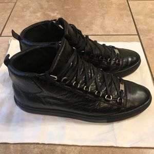 Balenciaga Arena Sneakers Size 13 Black